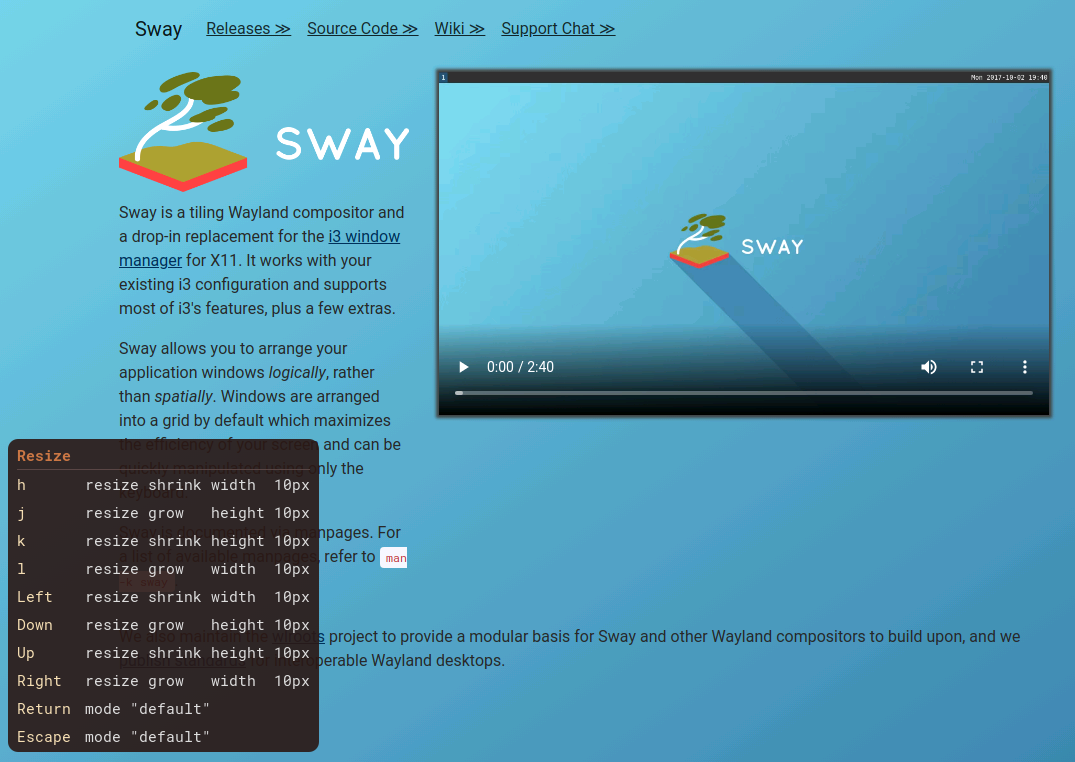 screenshot of sway-preview-keys