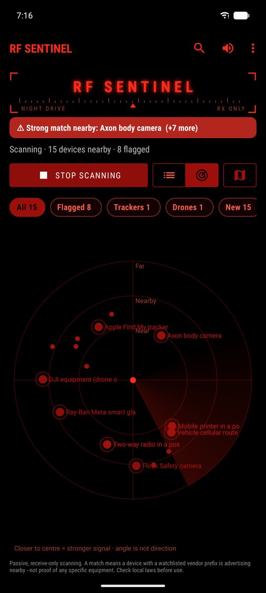 Night Drive theme, radar view
