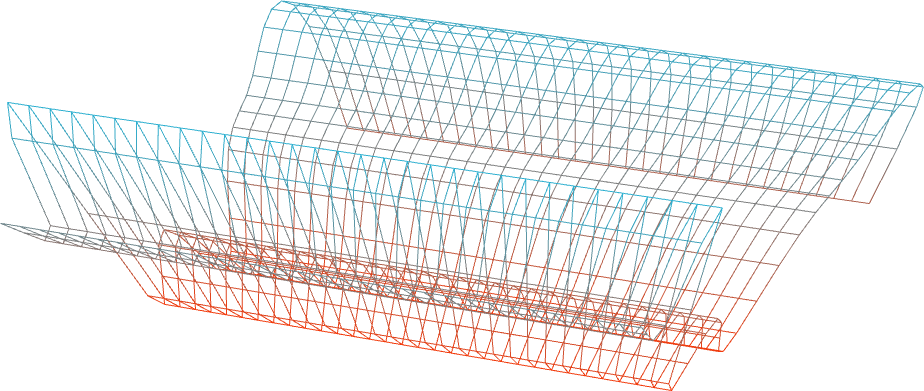 Example simplex noise wave grid