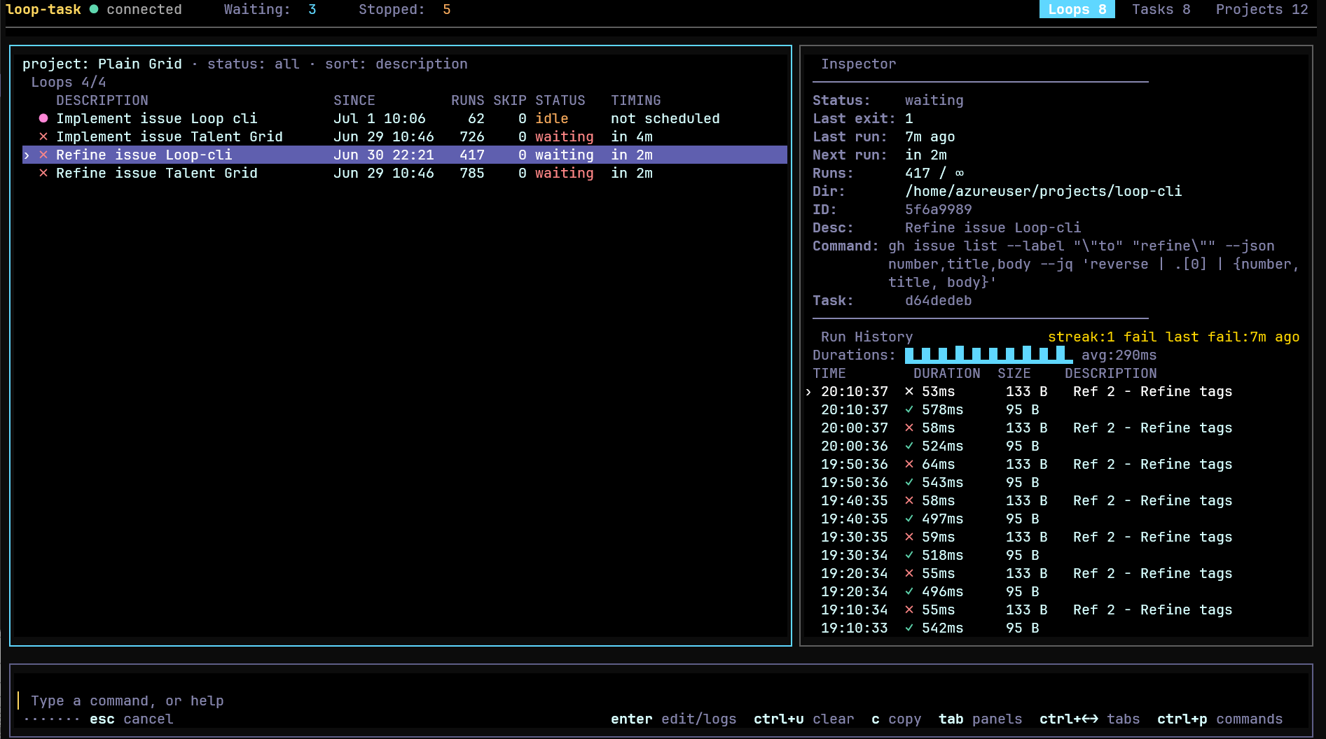 loop-task demo