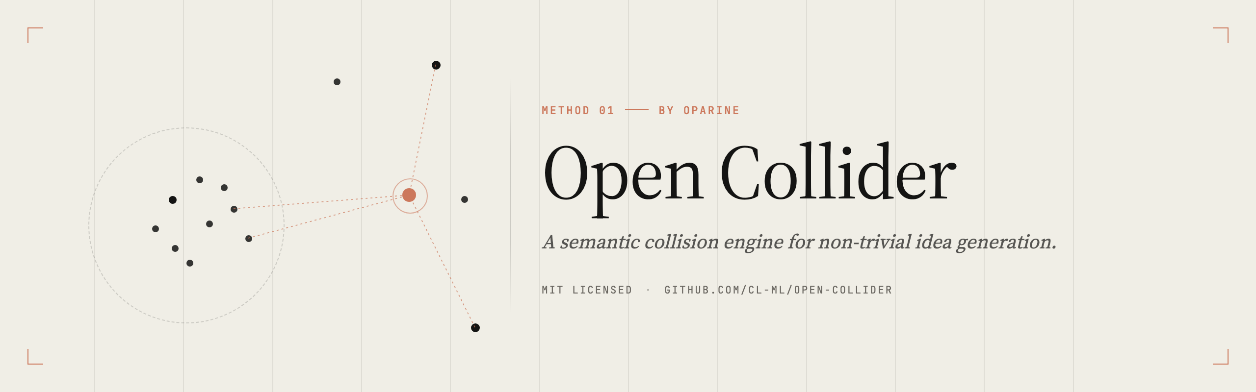 Open Collider, a semantic collision engine for non-trivial idea generation