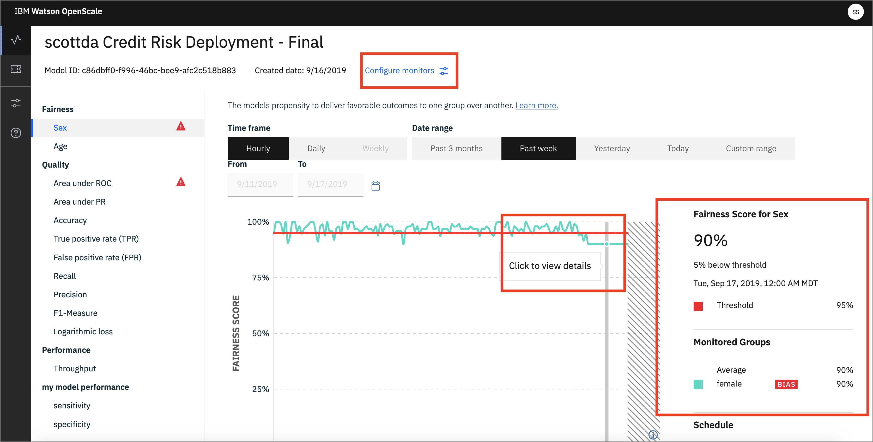 OpenScale Fairness Monitor