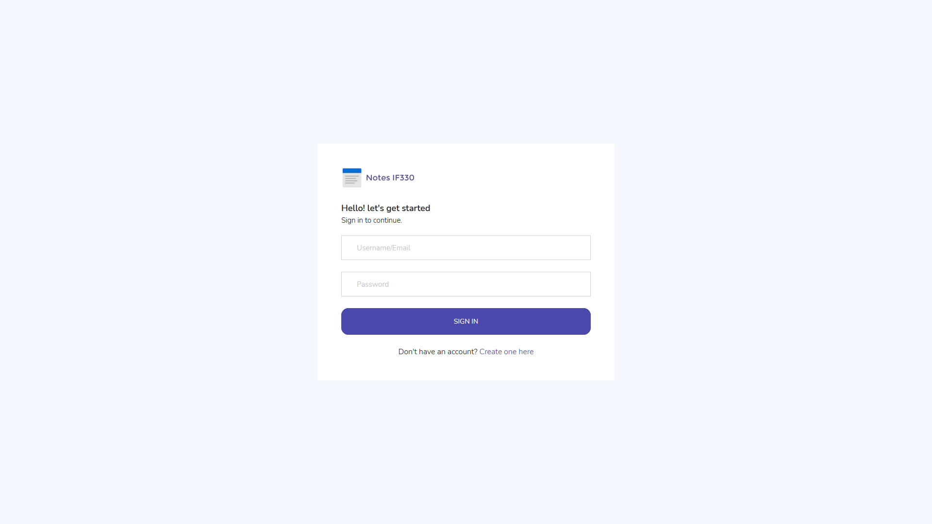 Login Page