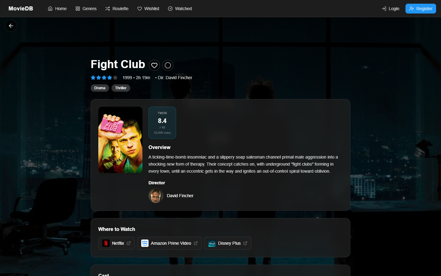 Details page