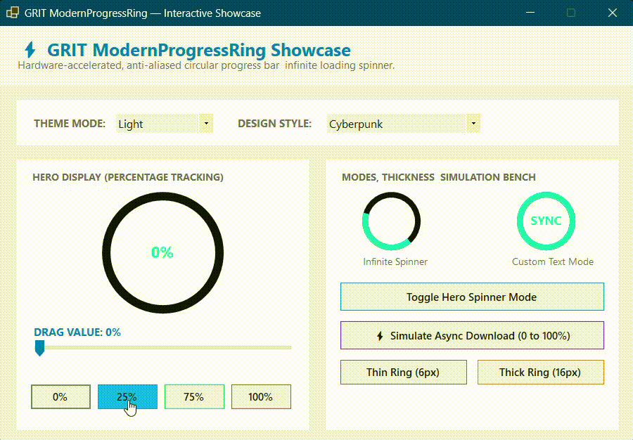 ModernProgressRing Demo