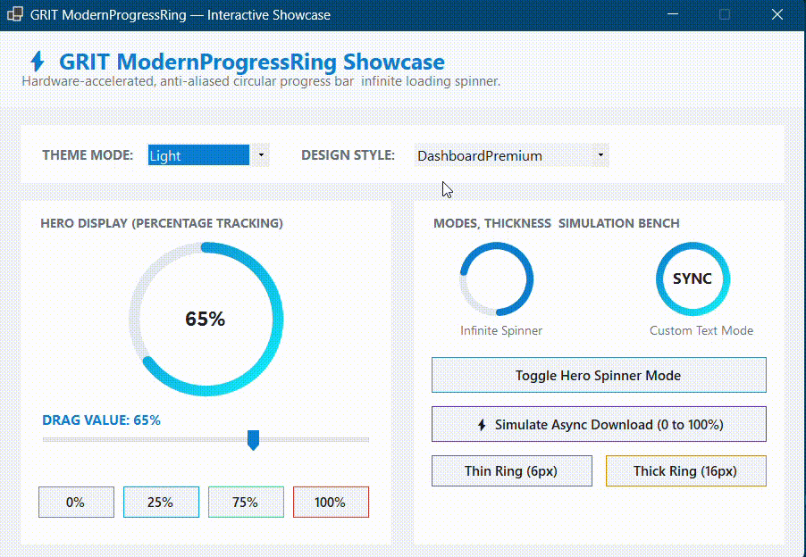 ModernProgressRing Demo