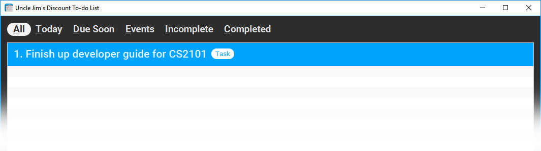 Example of adding a task
