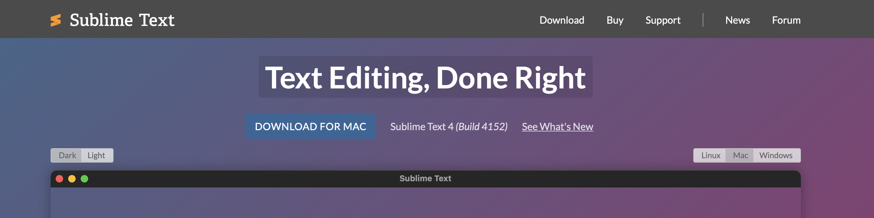 Sublime Text Website