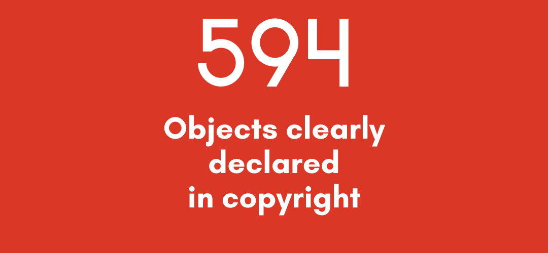 594 objects clearly declared in copyright