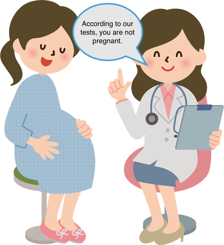 Medical Doctor and Pregnant Patient clipart