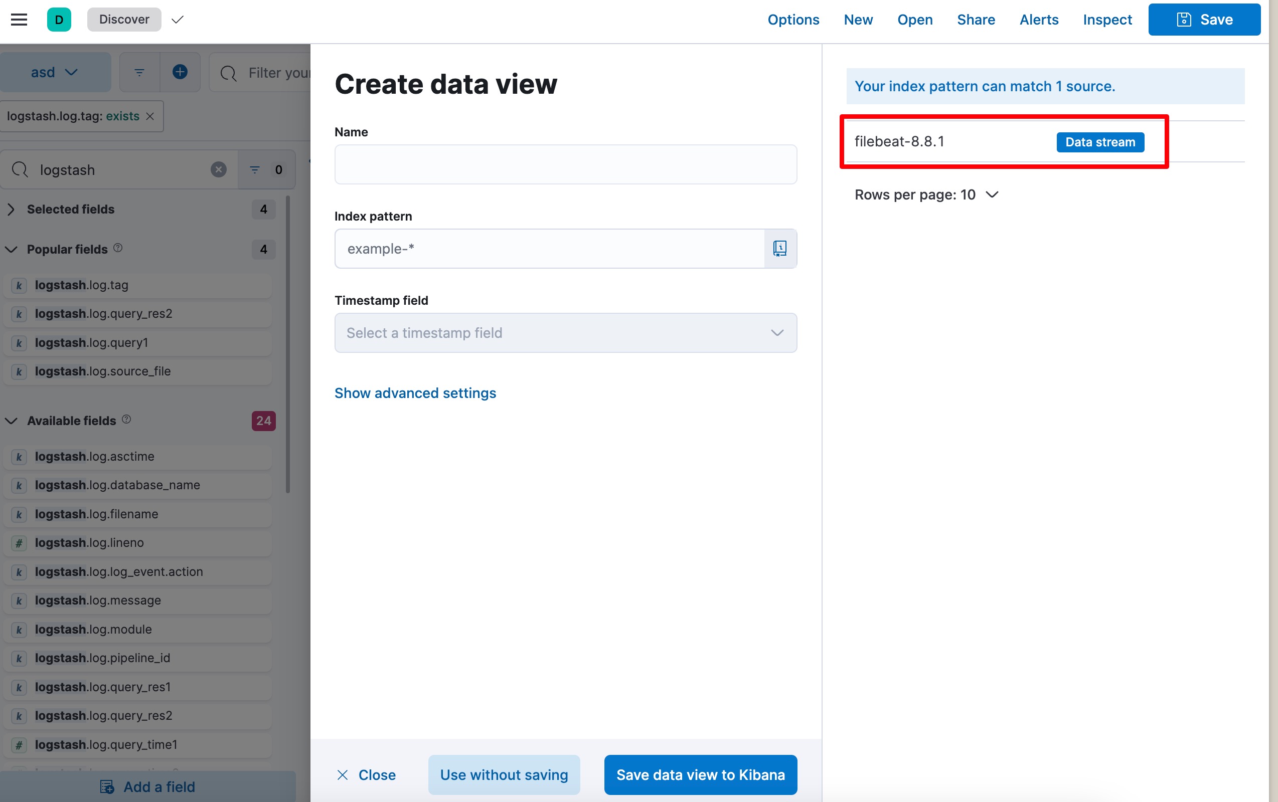 adding dataview