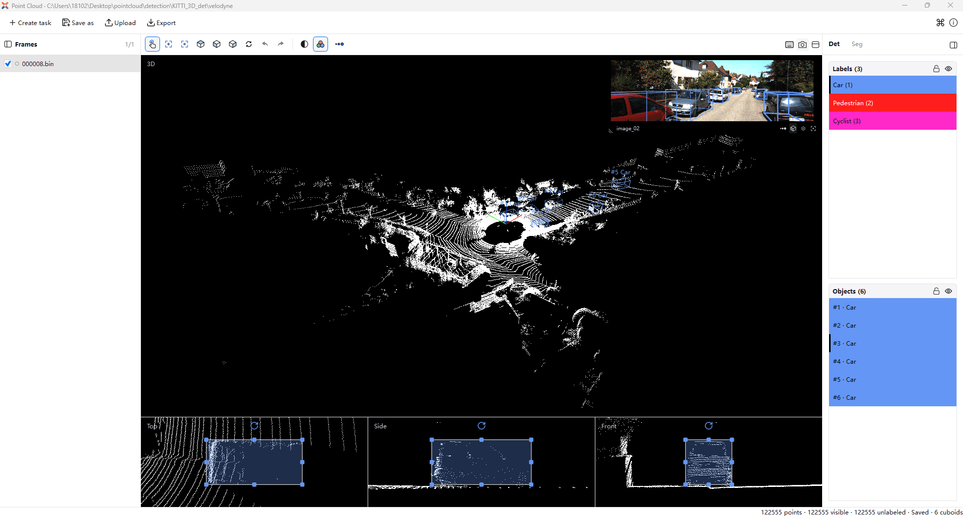 3D Point Cloud Detection