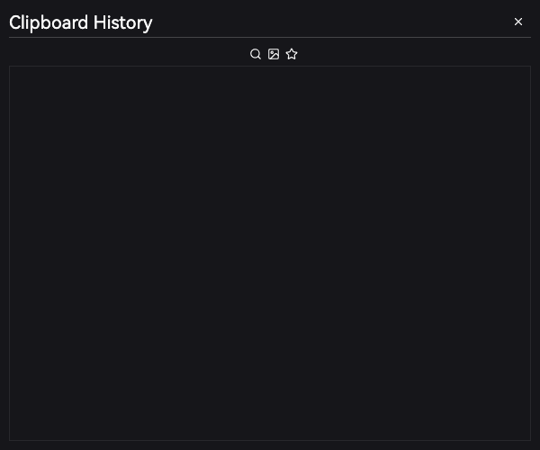 Clipboard history