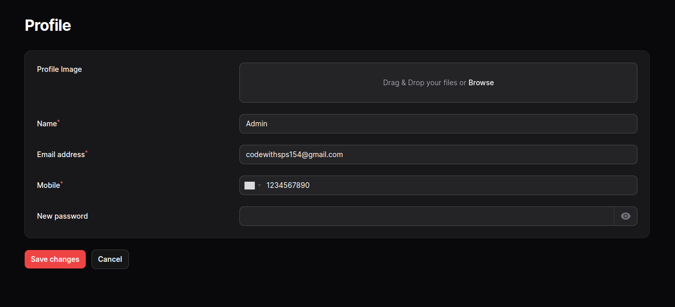 User Roles Permissions Screenshot