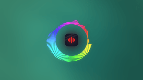 Circular spectrum with a logo