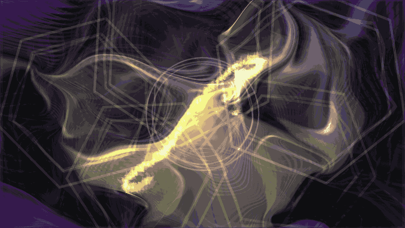 CAYADEV Visualizer showreel: a MilkDrop preset, a tunnel, a 3D Lorenz attractor, a music video layout, synthwave and a drum & bass honeycomb, all reacting to music