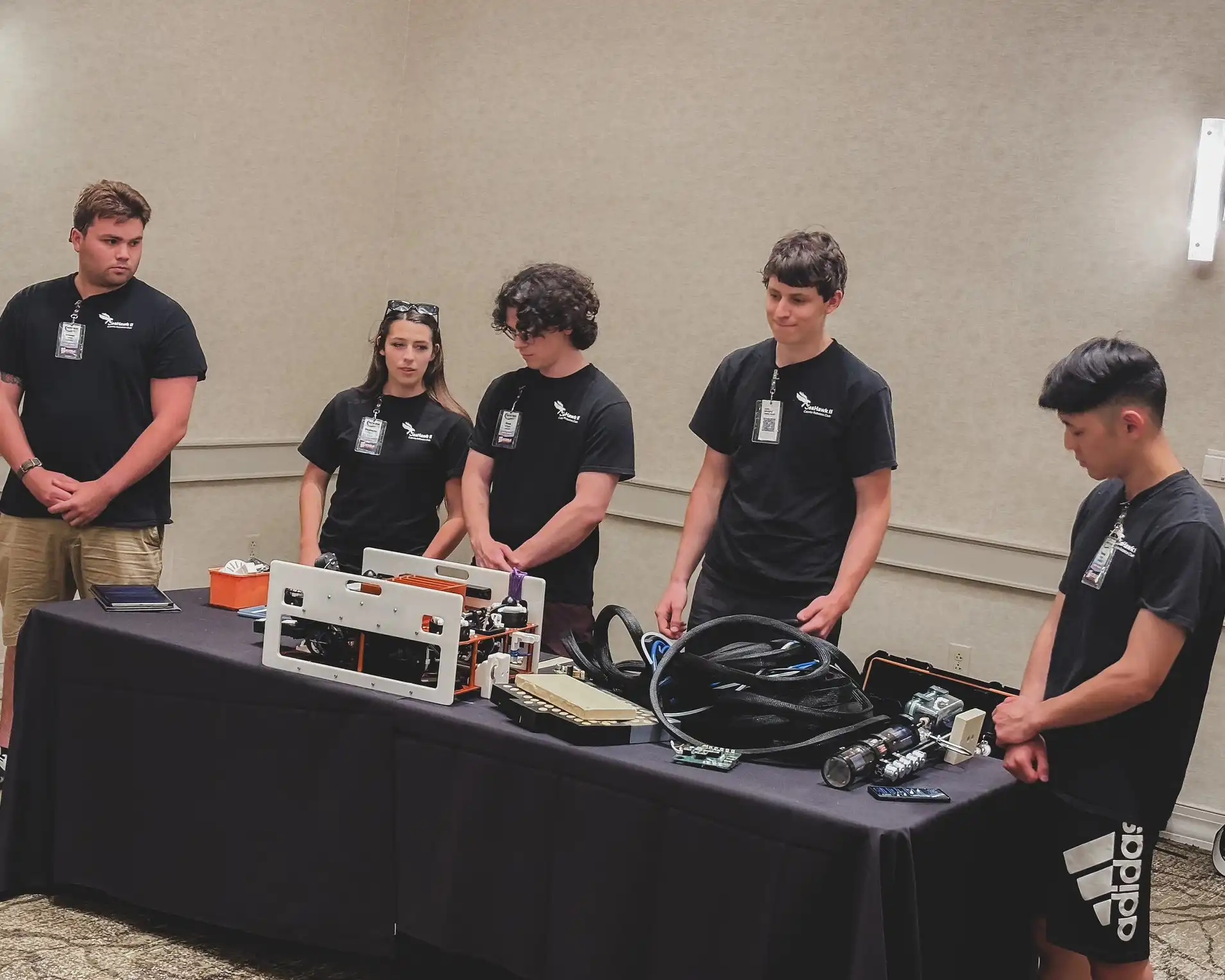 Cabrillo Robotics at their engineering presentation