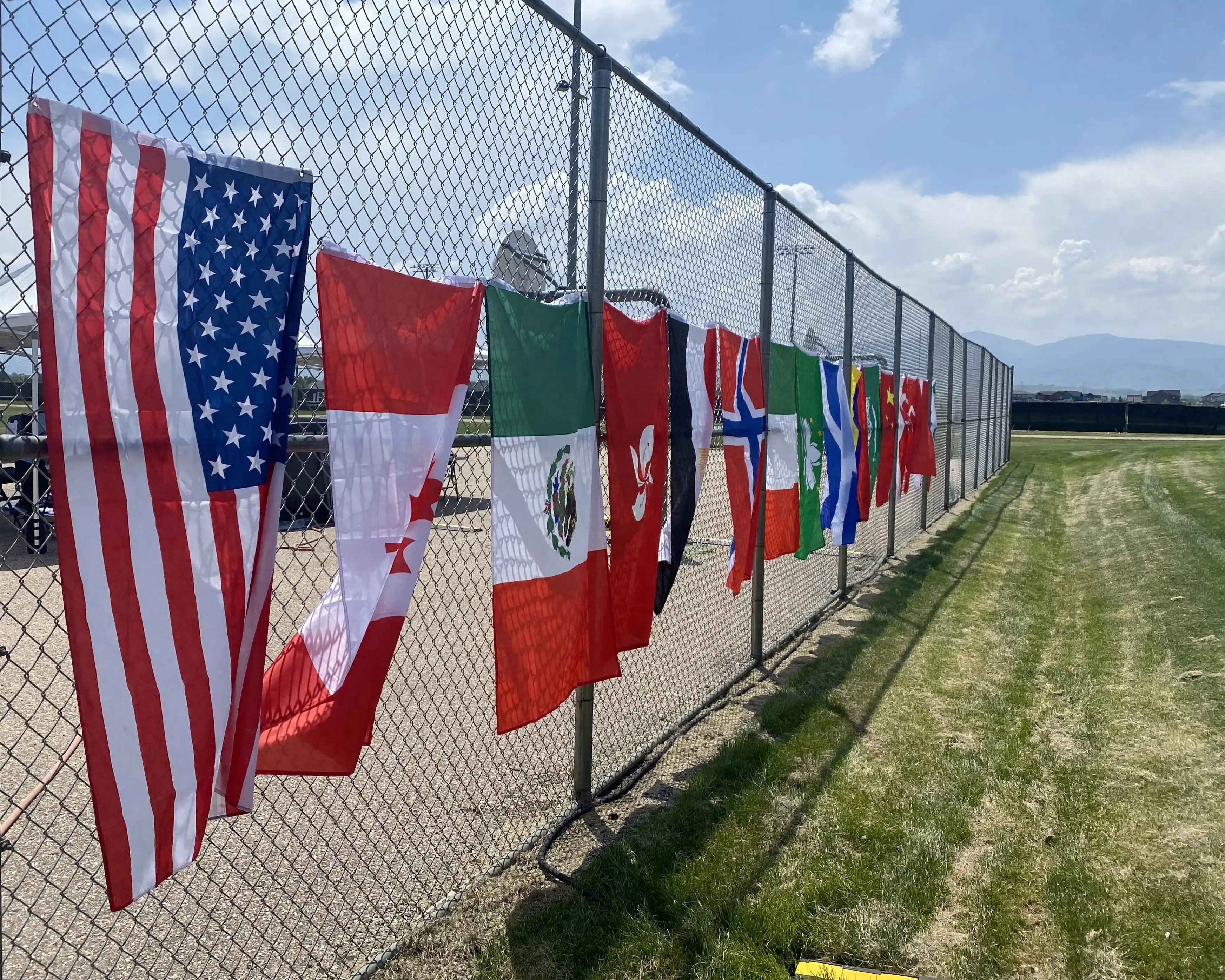 Flags of countries represented at the MATE World Championship