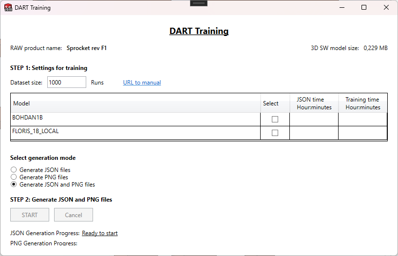 Dart Training UI