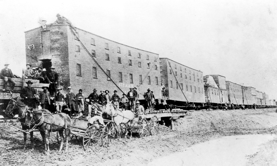 A three-storey bunk car.