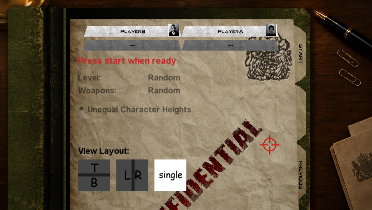 LAN lobby with two players joined