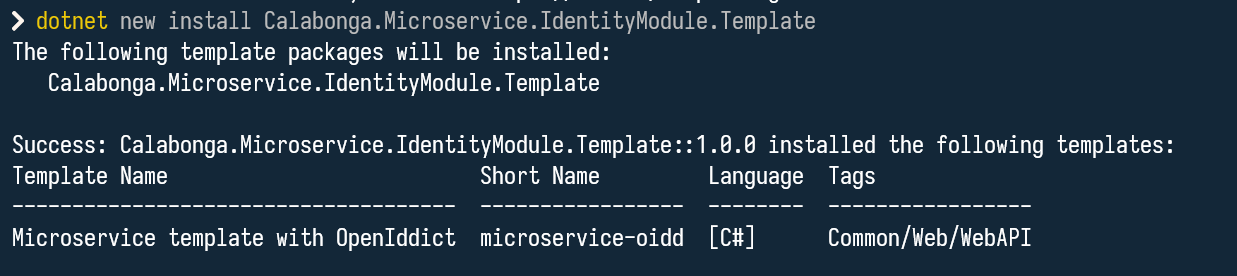 Install identity module