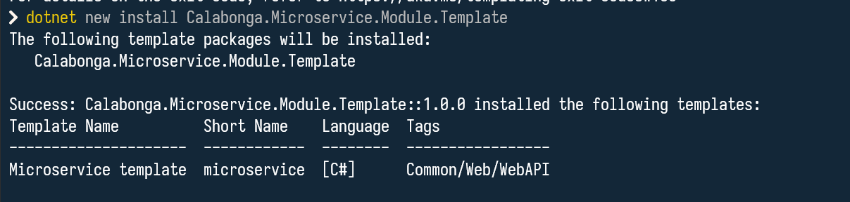 Install module