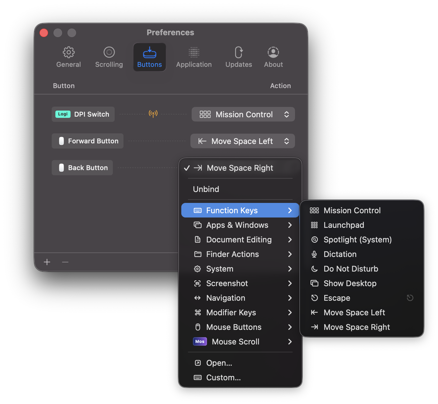 Mos action library