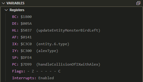 Investigate Registers