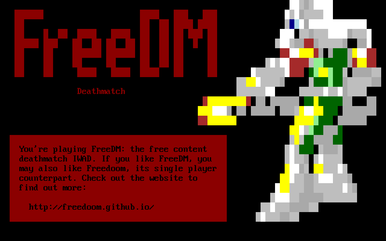 FreeDM ENDOOM screen