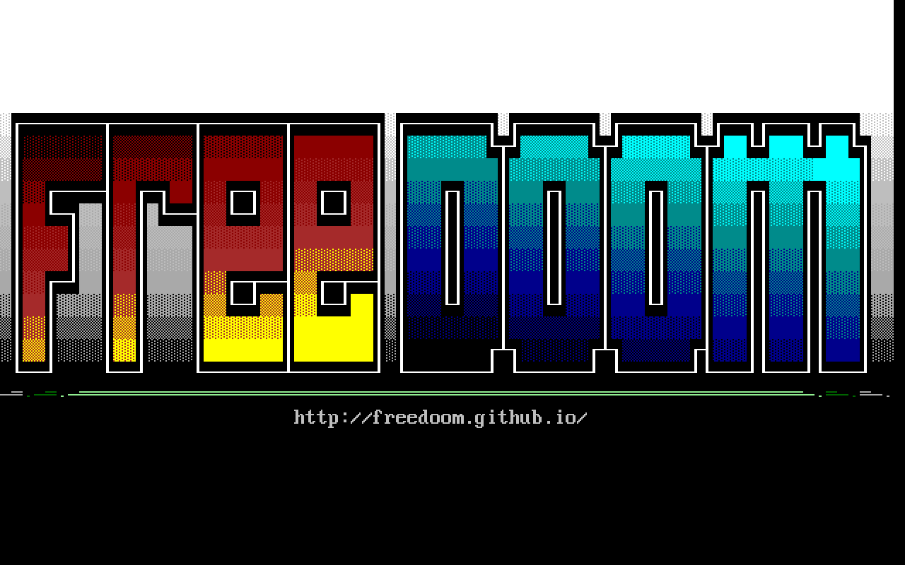 Freedoom ENDOOM screen