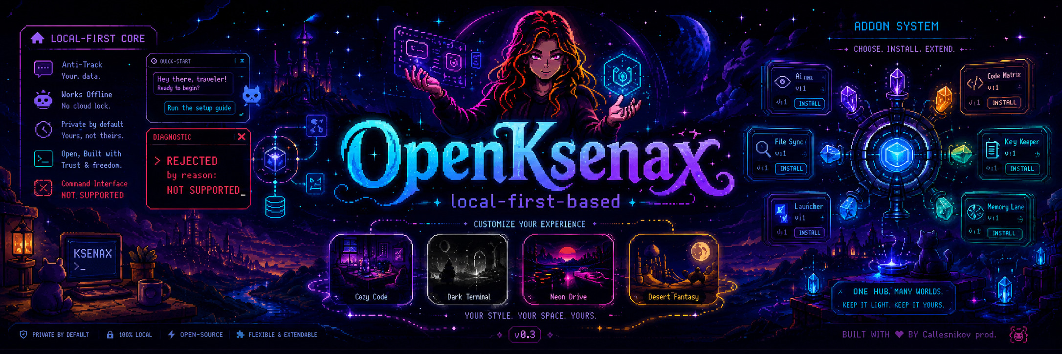 OpenKsenax Title Logo