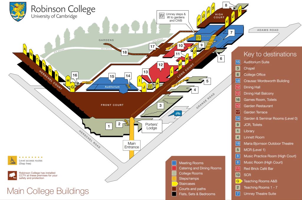 Robinson College Map