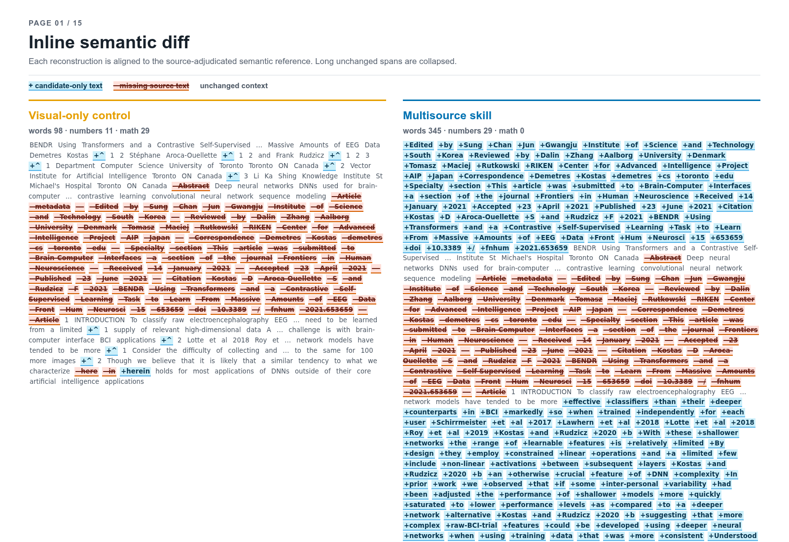 Page 1 inline semantic diff