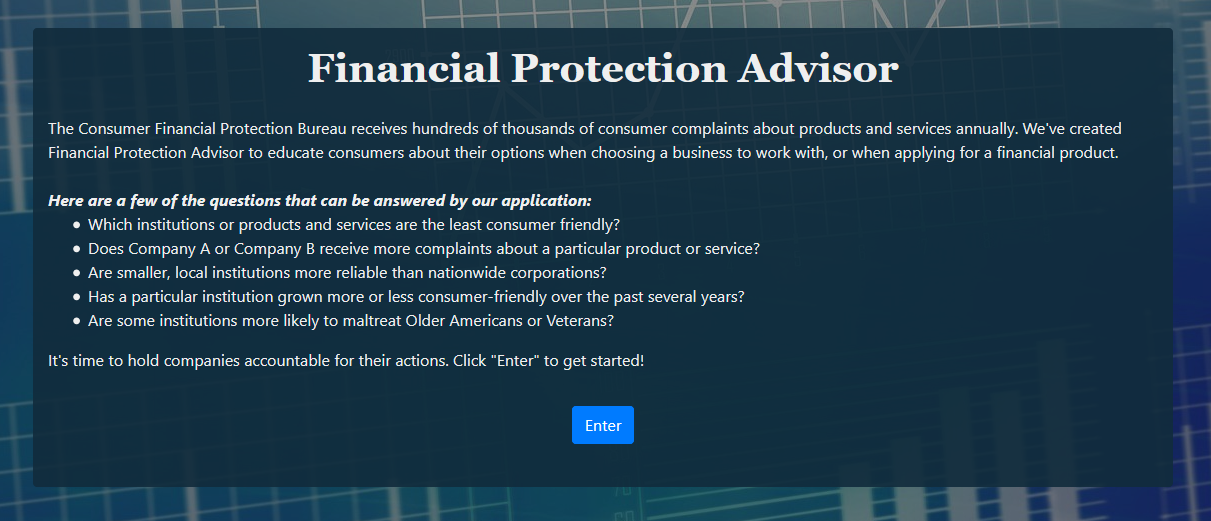 Financial Protection Advisor - Landing Page