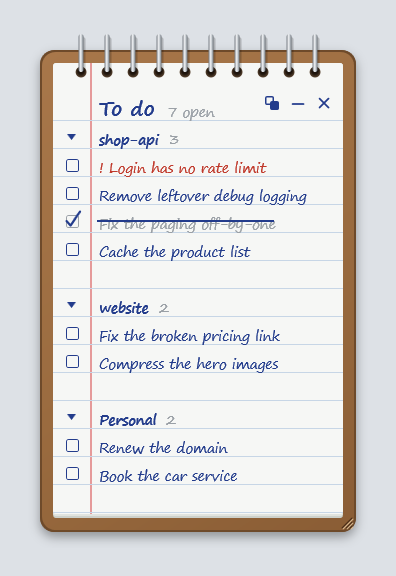The AgentsToDo note on the desktop