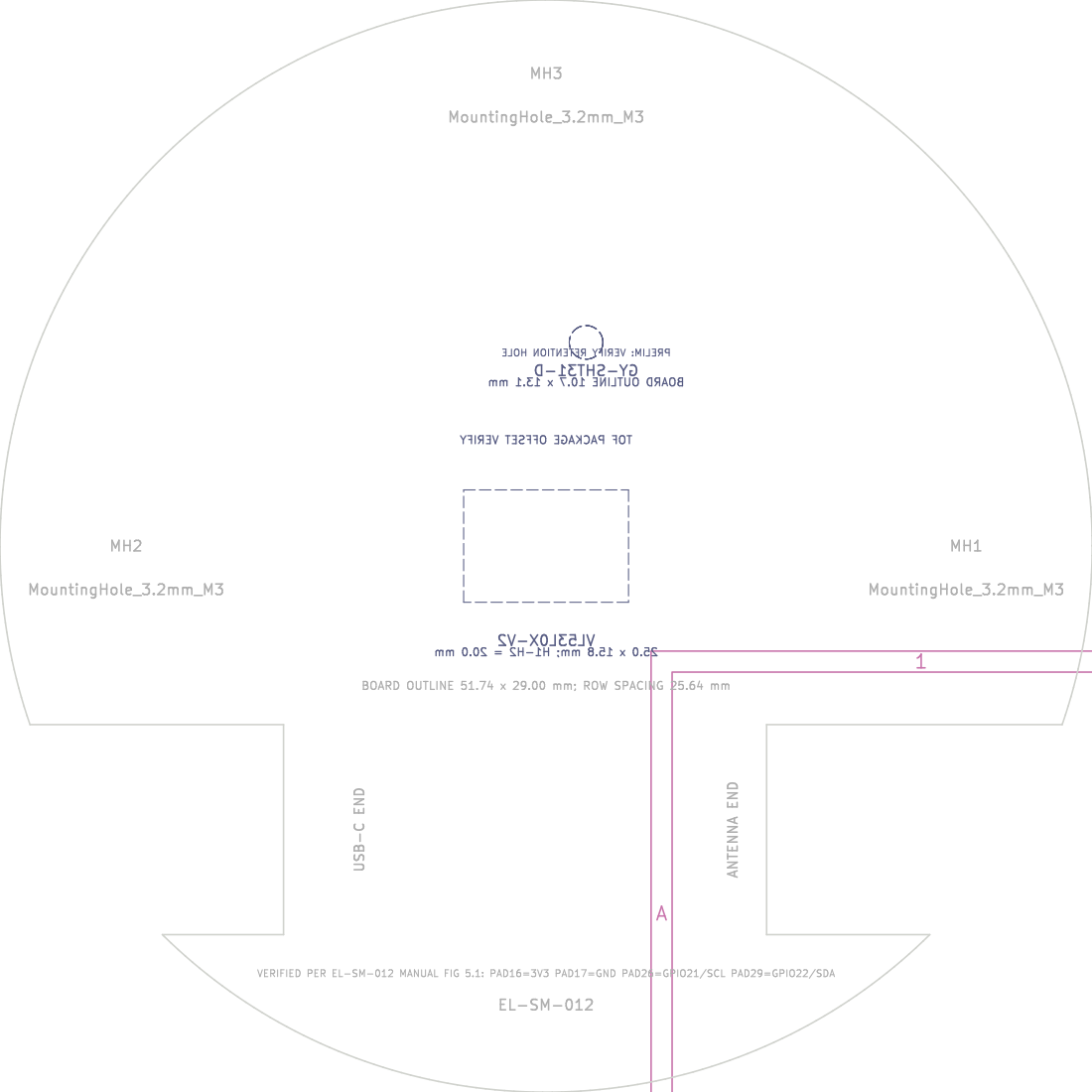 Mechanical Preview ของ Bread Proof Monitor Rev A Carrier PCB