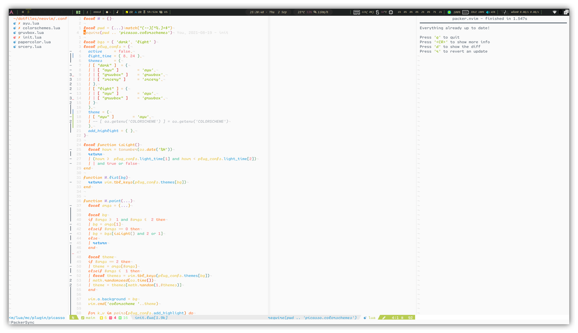 GitHub - CantoroMC/ayu-nvim: Port of ayu-vim to lua · GitHub