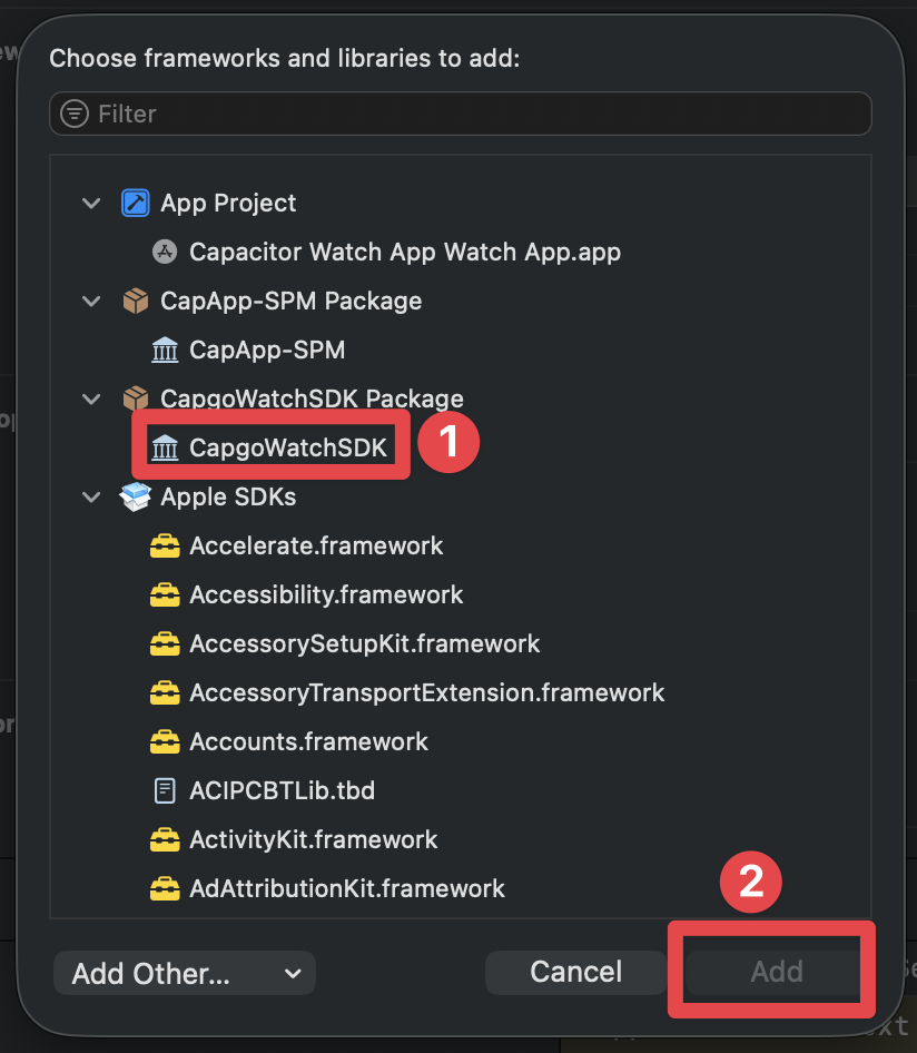 Add framework