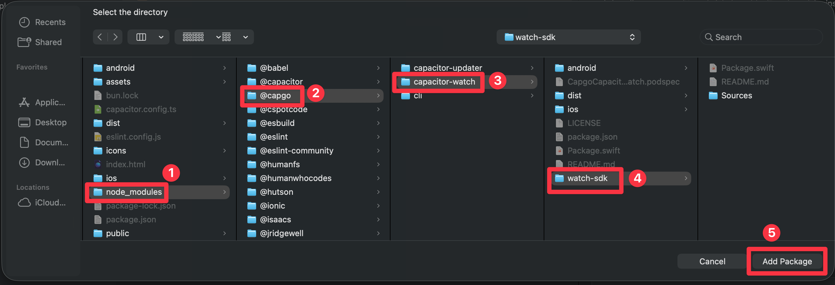Add local SPM package