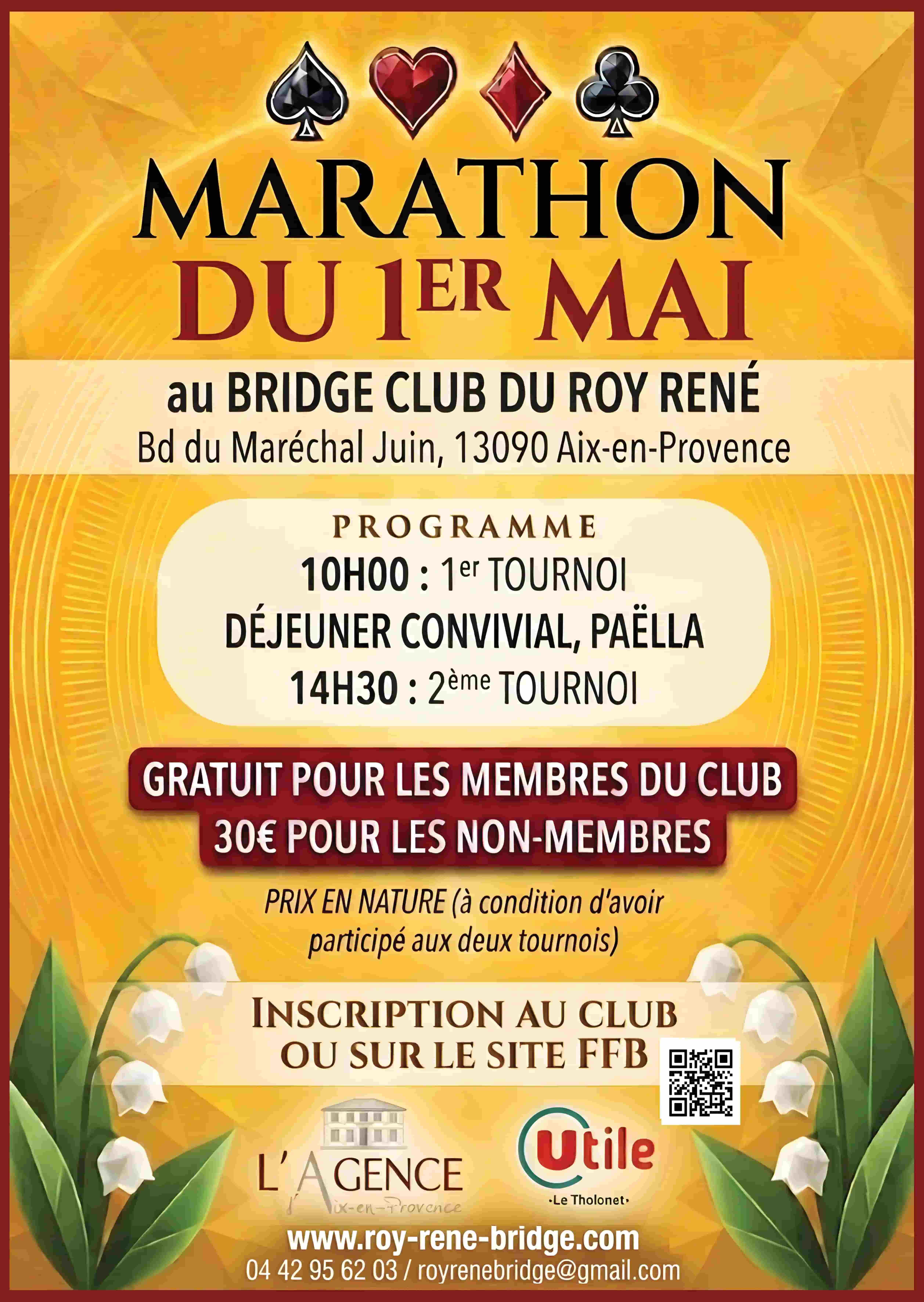 Marathon du 1er Mai - Bridge Club Roy René