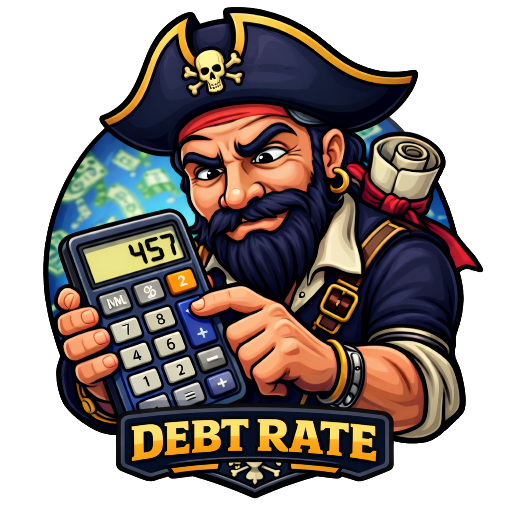 Debt Rate mascot logo