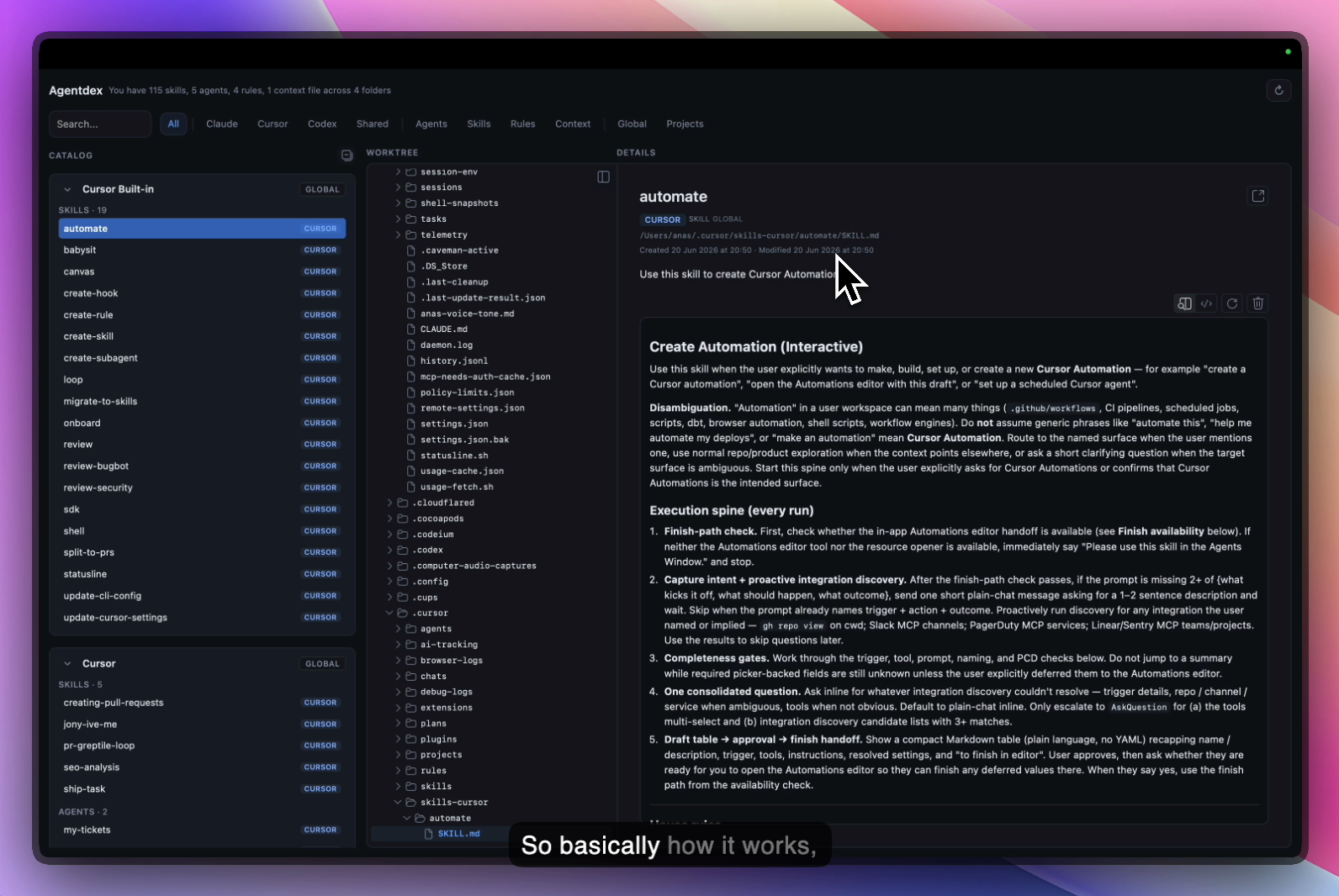 Agentdex — one searchable catalog of every skill, agent, rule, and context file