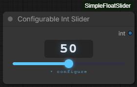 Configurable Int Slider collapsed