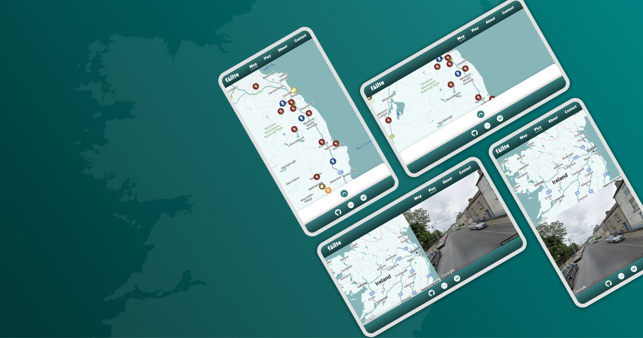 Mobile layout on map and street view