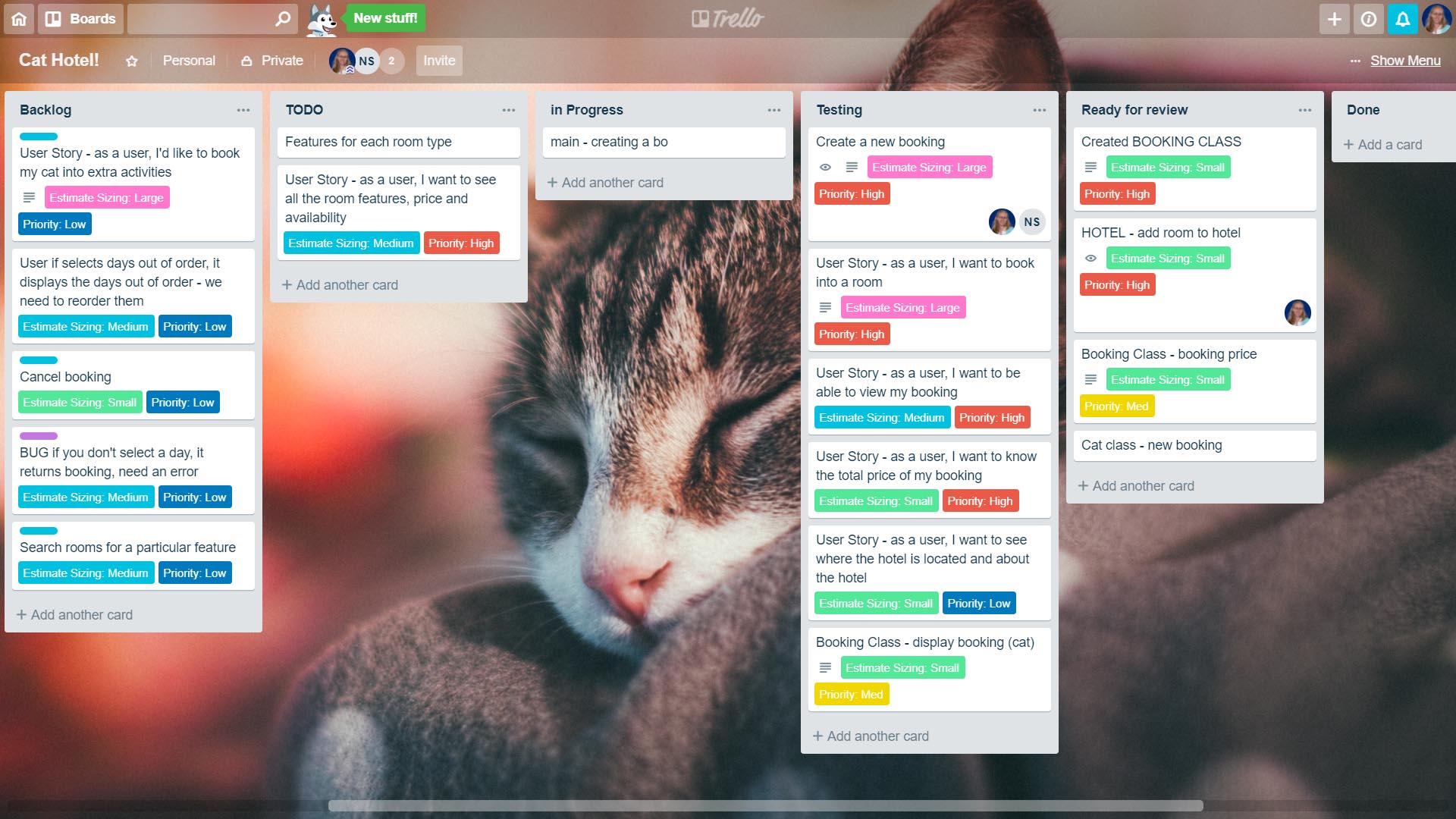 trello end day 1