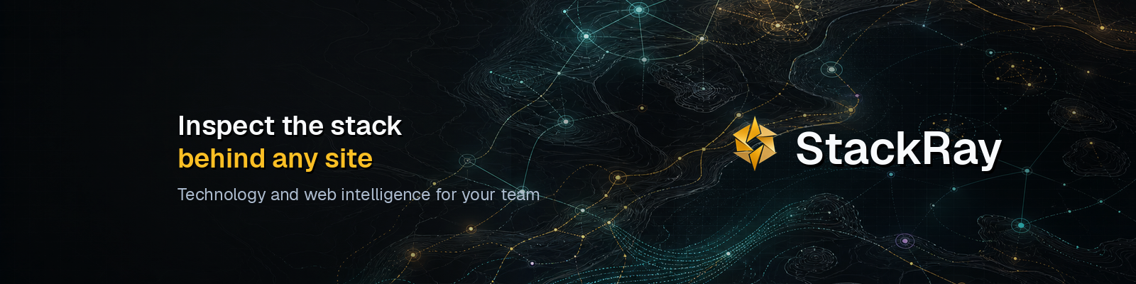 Stackray banner: Inspect the stack behind any site