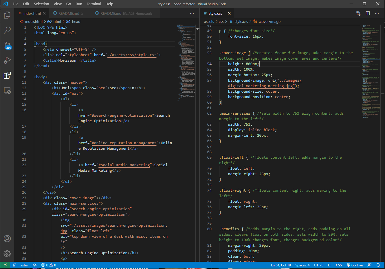GitHub - Carson133/code-refactor: Bootcamp homework week 1