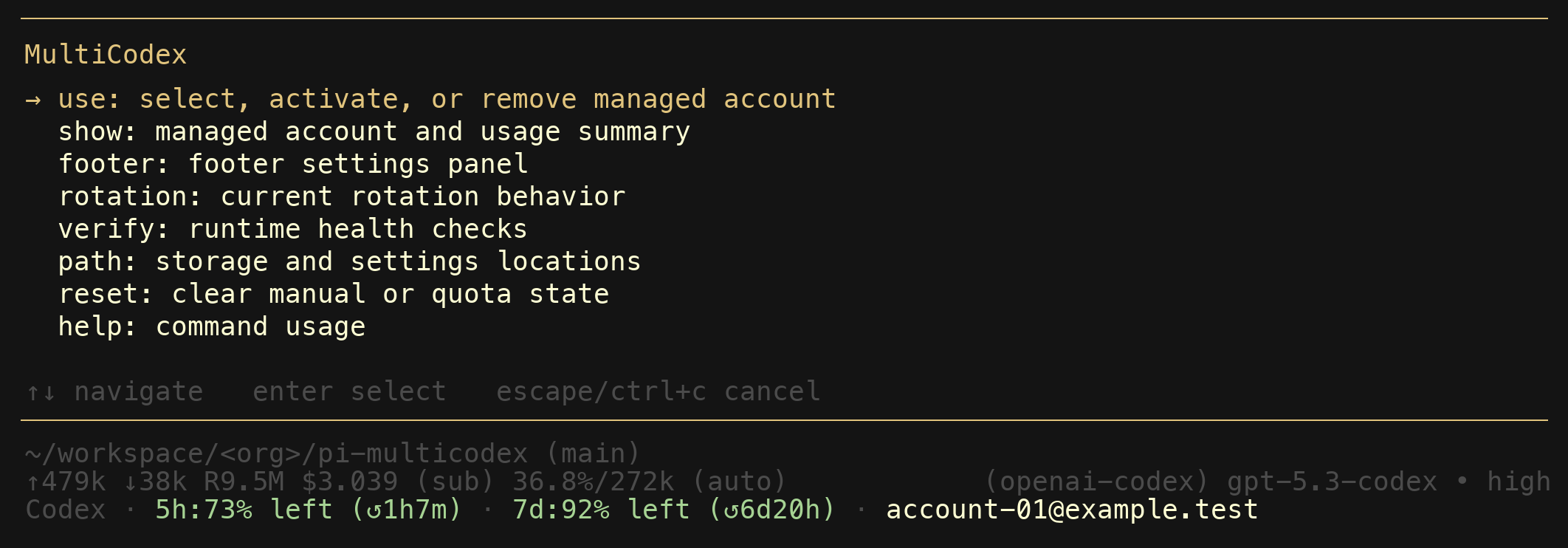 @carter-mcalister/pi-multicodex screenshot 1