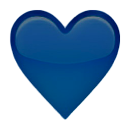 Blue heart emoji